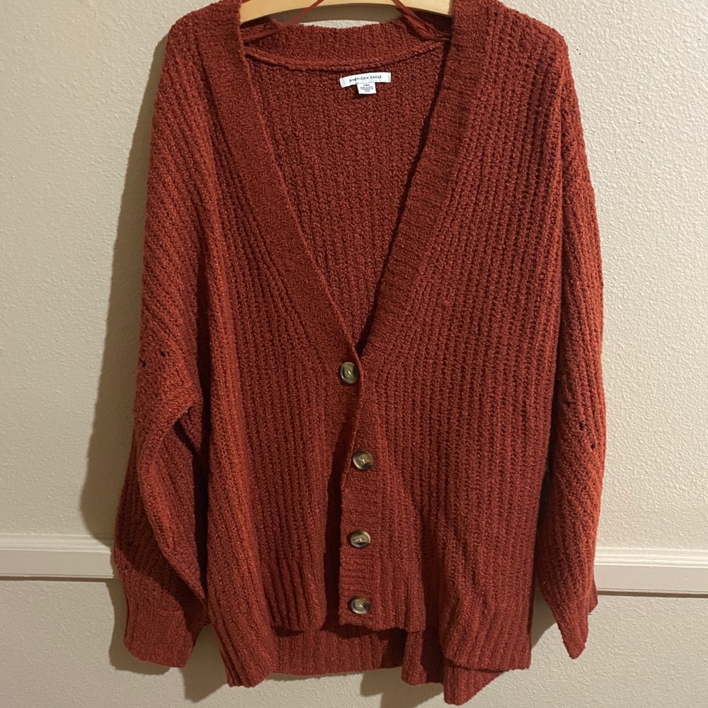 American Eagle Rust Cardigan